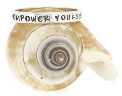 Empowered, Empower Yourself Sterling Silver Ring