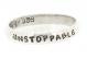 Empowered, Unstoppable Sterling Silver Ring 1