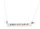 Empowered, Unstoppable Silver Bar Necklace 1