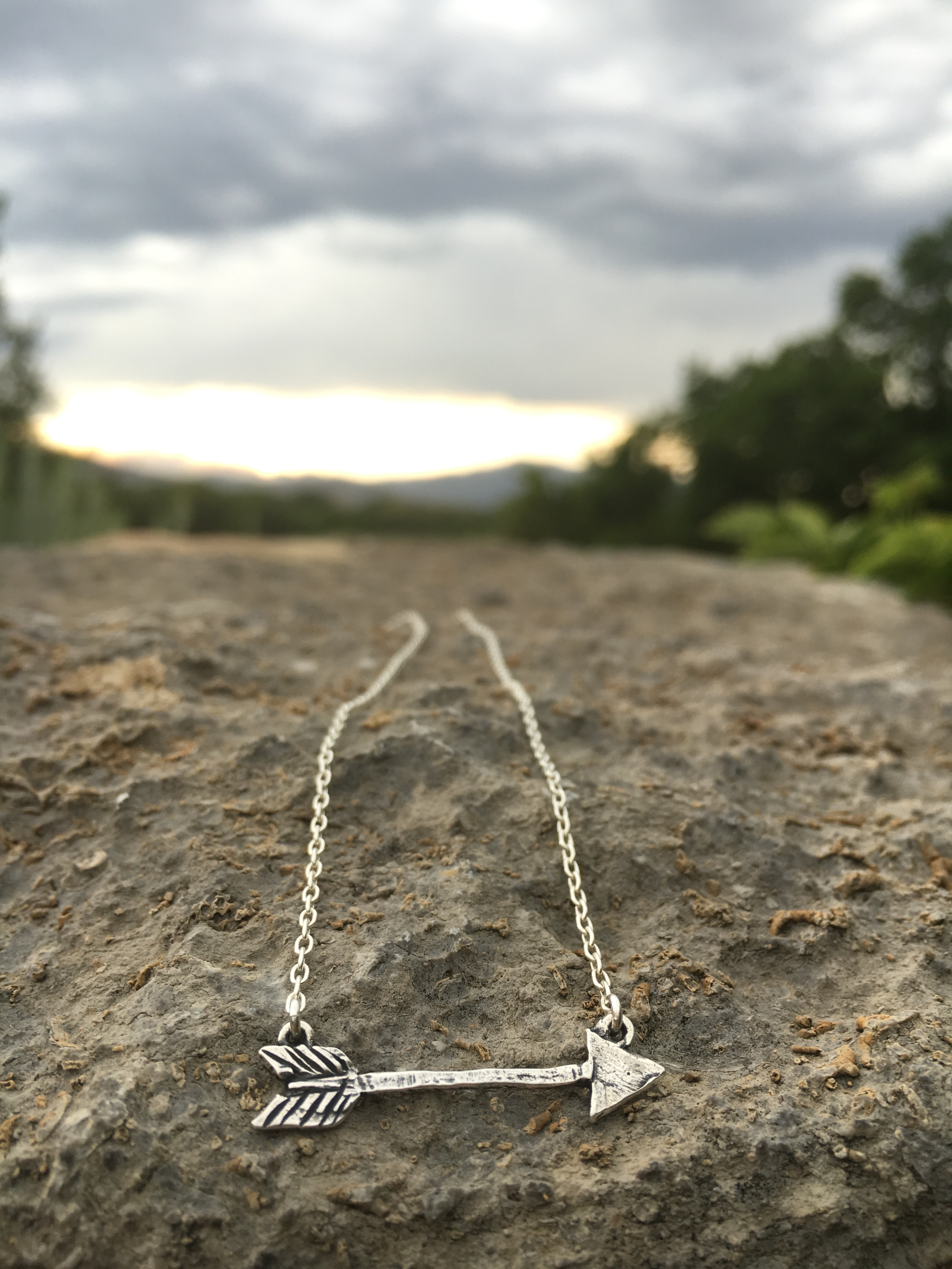 Sterling Silver Arrow Necklace Follow Your Arrow
