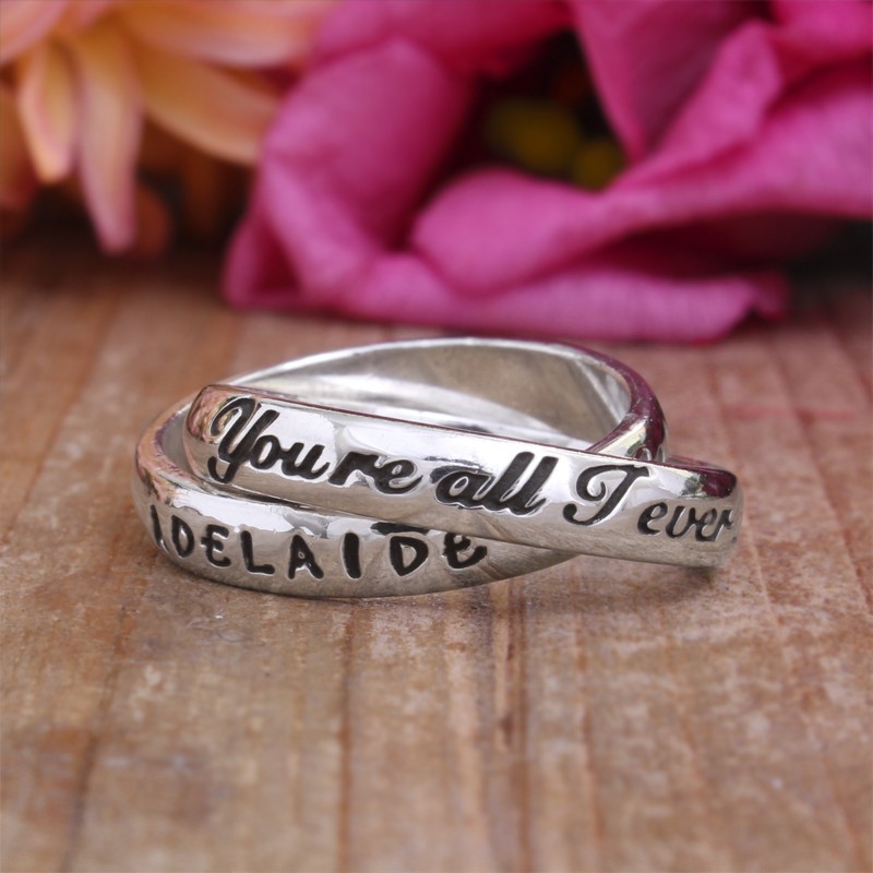 Ring for Mom with names - You're all I ever wanted