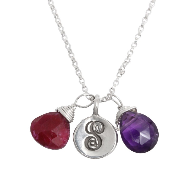 birthstone necklace for mom