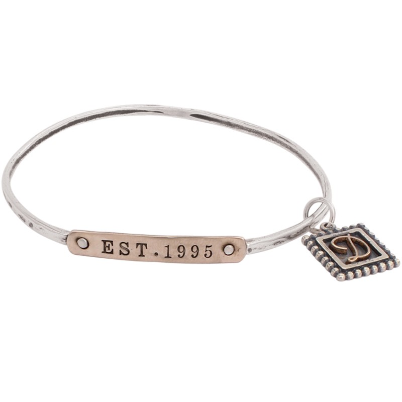 Custom Bangle Bracelet for Mom - established