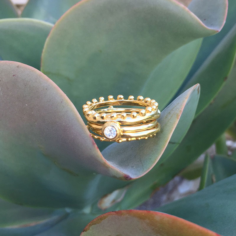 Stackable Rings, Design Your Own Gold Stacking Ring Set