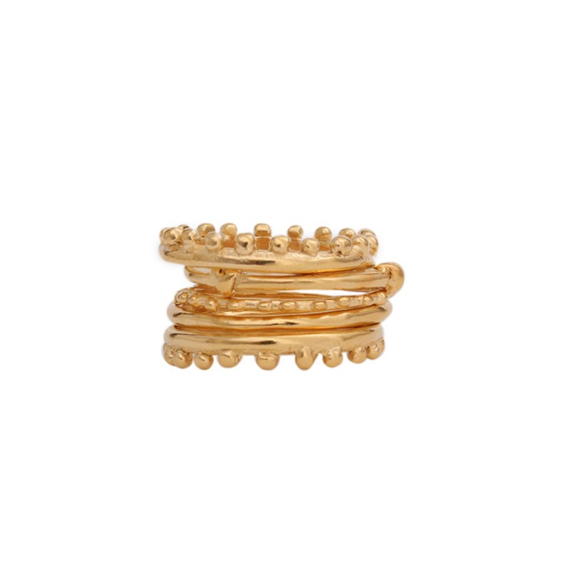 gold stacking rings