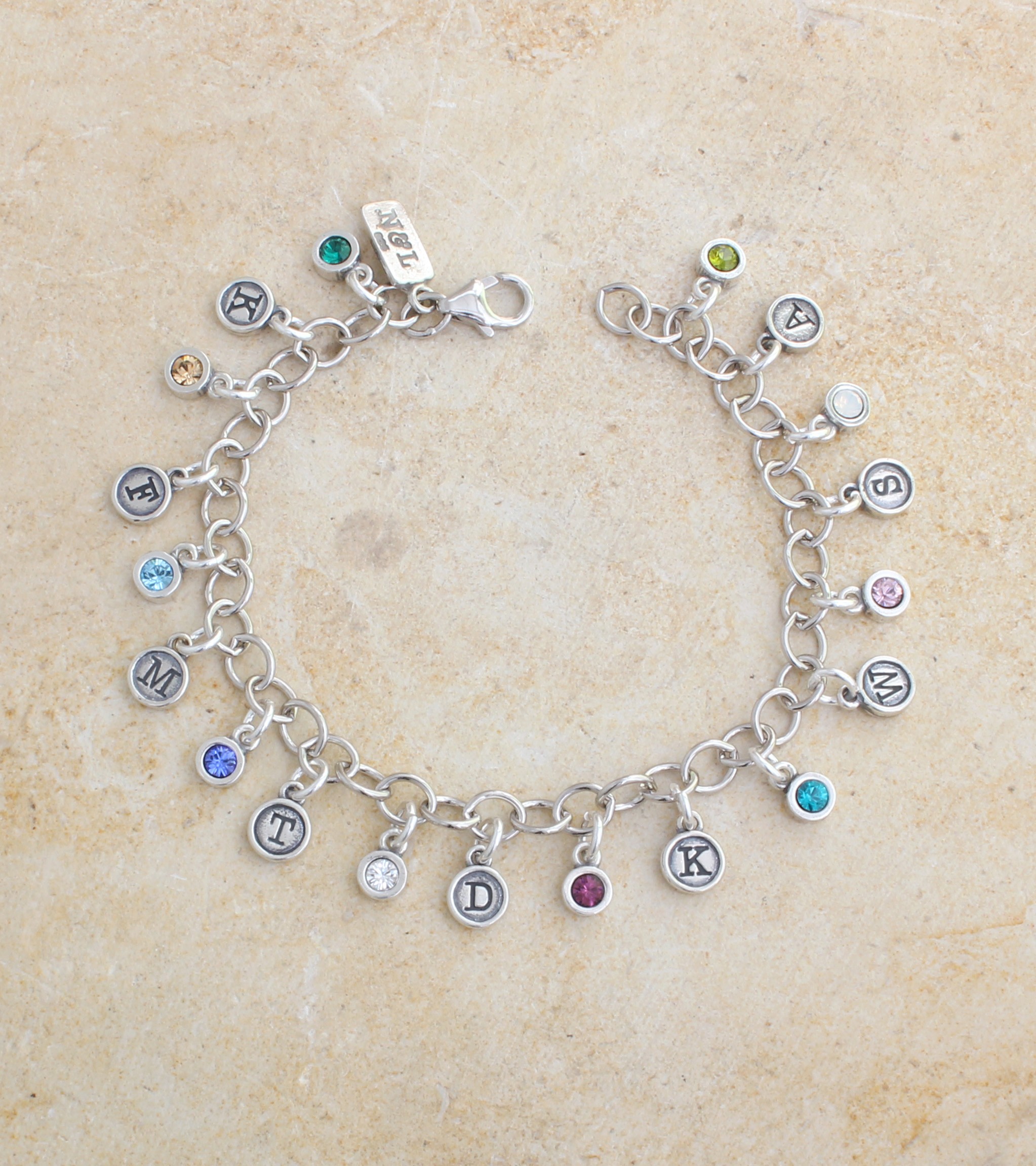 Birthstone Charm Bracelets for Grandmothers Nelle & Lizzy