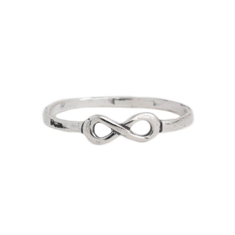 Women's Stackable Infinity Ring Sterling Silver Infinity Band