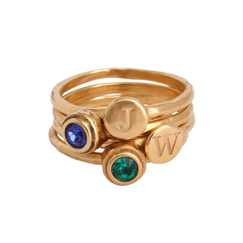 Unique mothers deals rings 2 stones