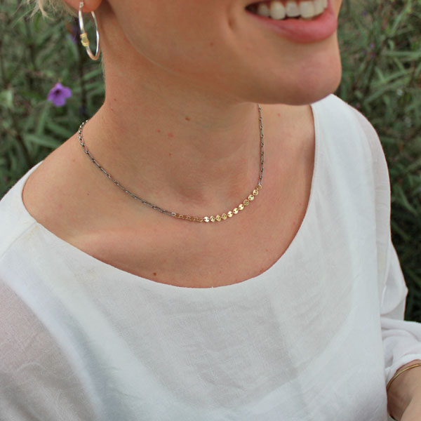 Two Toned Chain Necklace