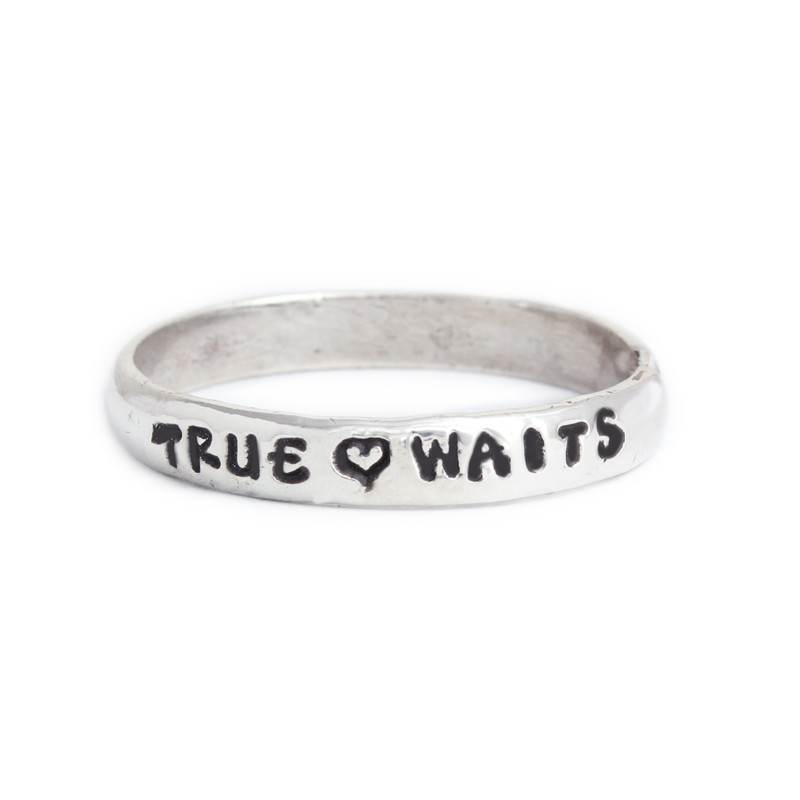 Purity Ring for Girls, Personalized Single Size 8.5