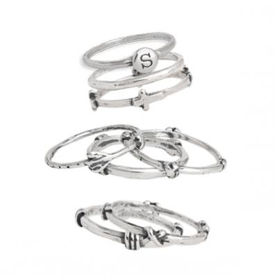 sterling silver stacking ring at Nelle 