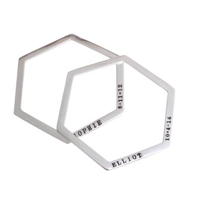 Hex Bangle Bracelet