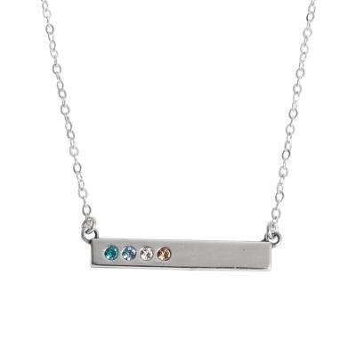 Birthstone Bar Necklace – TickleBugJewelry