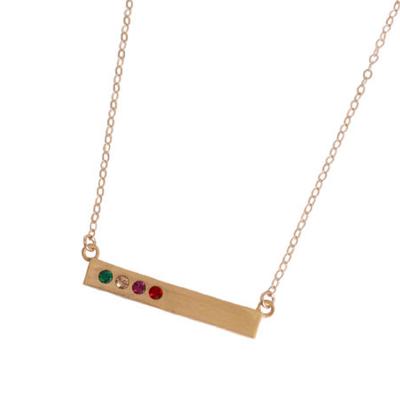 Grandmother's Gold Bar Necklace