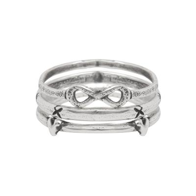 infinity sterling silver stacking ring at Nelle and Lizzy www.nelleandlizzy.com