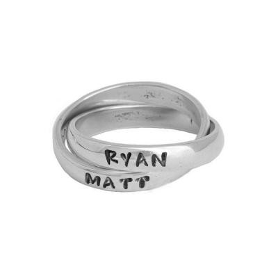 Grandmother's double name ring