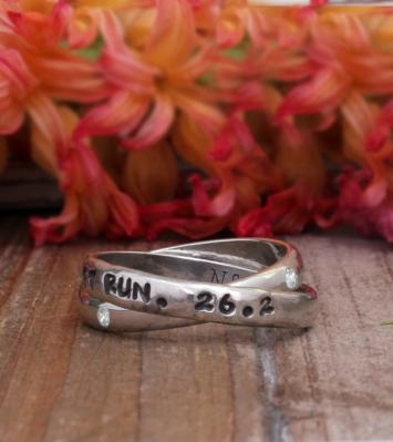 Custom Runner's Ring and Marathon ring