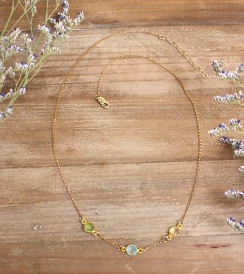 Mother of four birthstone necklace