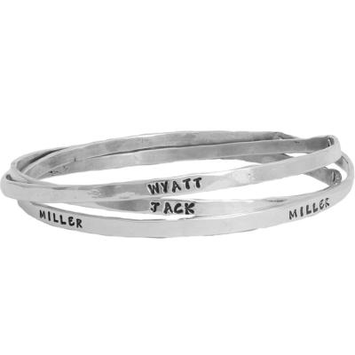 Triple Grandmothers Bracelet Bangle with names