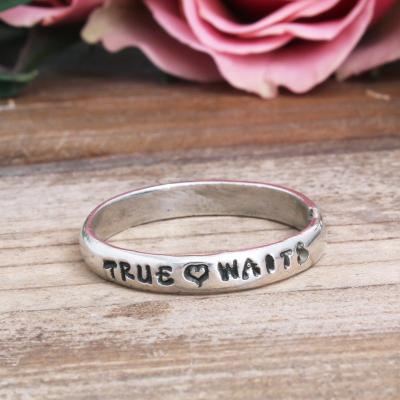 True Love Waits Purity Ring in Sterling Silver