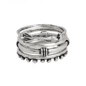 sterling silver stackable rings with arrow ring