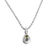 grandmother's charm necklace stamped initial and birthstone