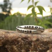 personalized couples ring with names