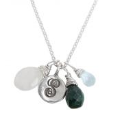 mothers necklace with natural birthstones