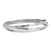 Personalized Bangle Bracelet for Mom - Triple