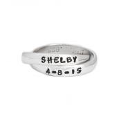 Mother's Ring Personalized for One Child - Double