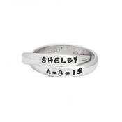 Mother's Ring Personalized for One Child - Double