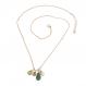 Gold Grandmothers necklace with birthstones and intials