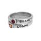 Personalized Mothers Stack Name Rings on Model