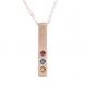 Birthstone Bar Necklace, Family Totem 1