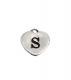 Silver Stamped Name Charm, Small Heart 2