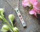 Silver Birthstone Bar Necklace, Family Totem Necklace | Nelle & Lizzy 4