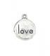 Silver Love Pea charm