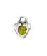 Birthstone Heart Charm 8