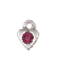 Birthstone Heart Charm 2