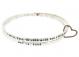 Stackable silver love bangle bracelet