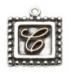 Postage Stamp Initial Charm 1