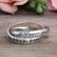You're all I ever wanted ring personalized