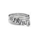 Stackable Rings with Initials, Silver Initial Rings 3