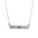 silver bar mother's necklace