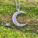 I love you to the moon and back necklace with initial charms