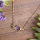 layered gold birthstone necklace
