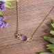 layered gold birthstone necklace