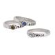 Name Rings with Birthstones Stackable