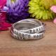 couples promise ring with names and forever