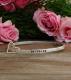 anniversary bangle with name and date